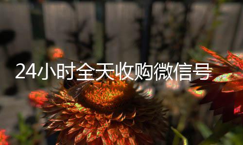 24小时全天收回收vx号购微信号（私人回收联系方式）